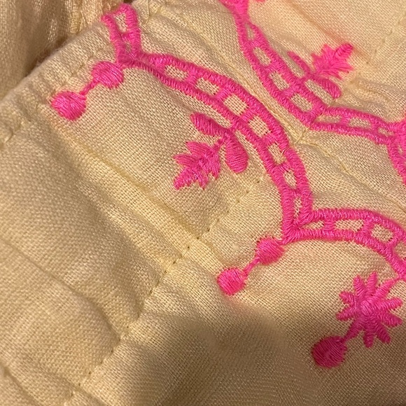 Lilly Pulitzer Laryn Linen Yellow Pink in Excellent Condition! - Picture 10 of 10